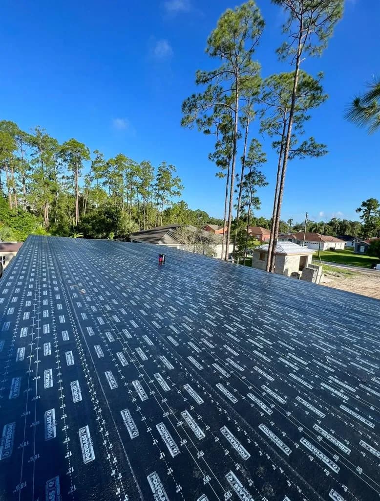 High-performance Polyglass flat roof underlayment installation - Ensuring superior protection, weather resistance, and long-term durability for Florida properties.