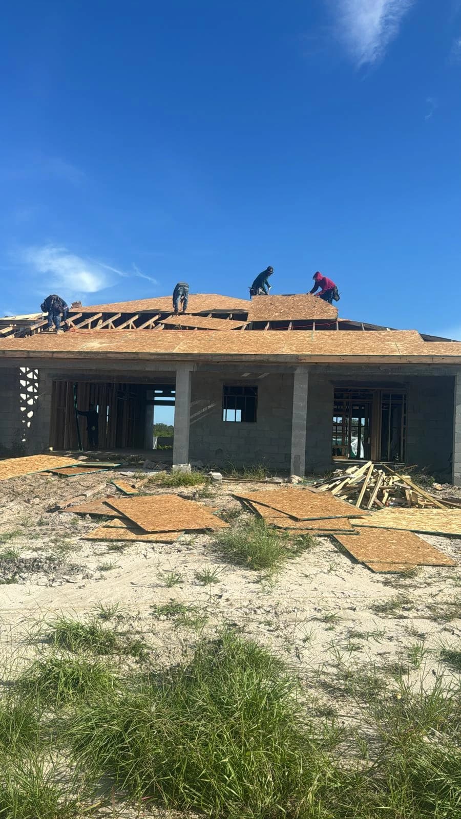 Professional restoration and rebuild services in Florida - Expert team reconstructing a damaged property with precision and quality materials.