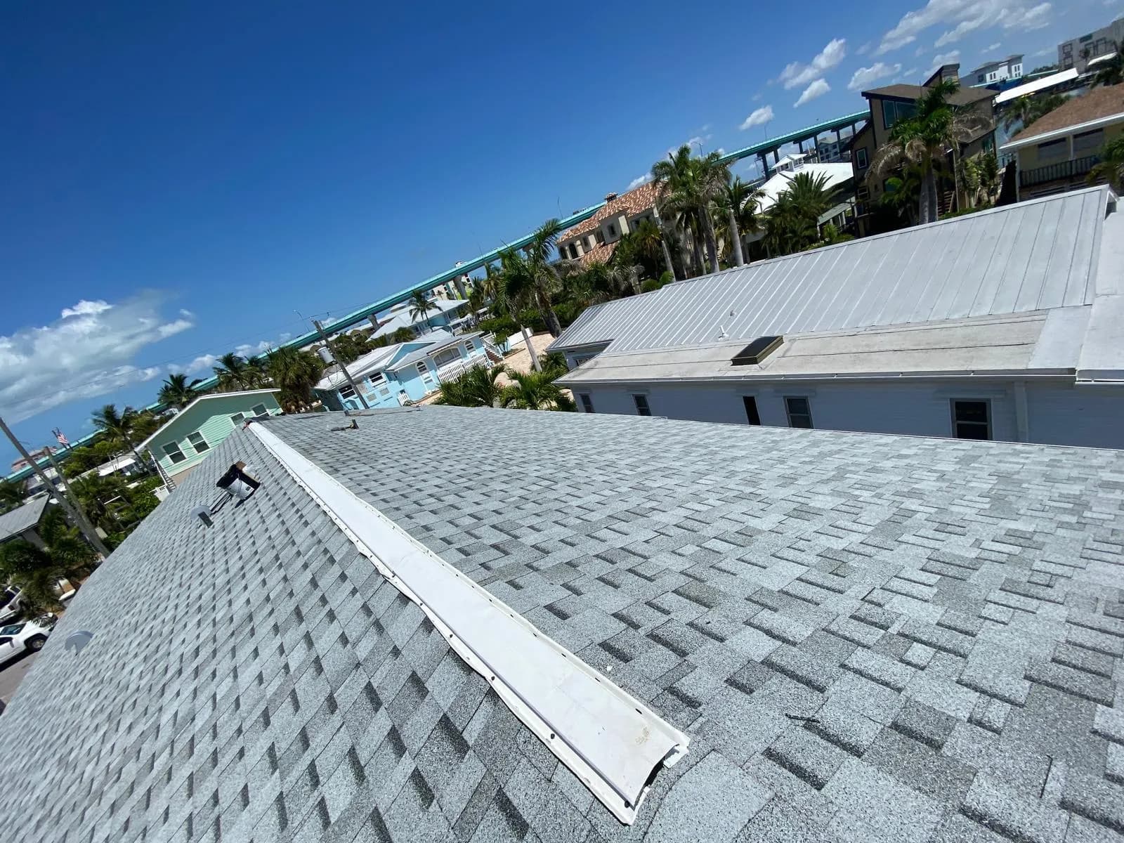 Vreeland roofing service, type shingle color Dual Grey.