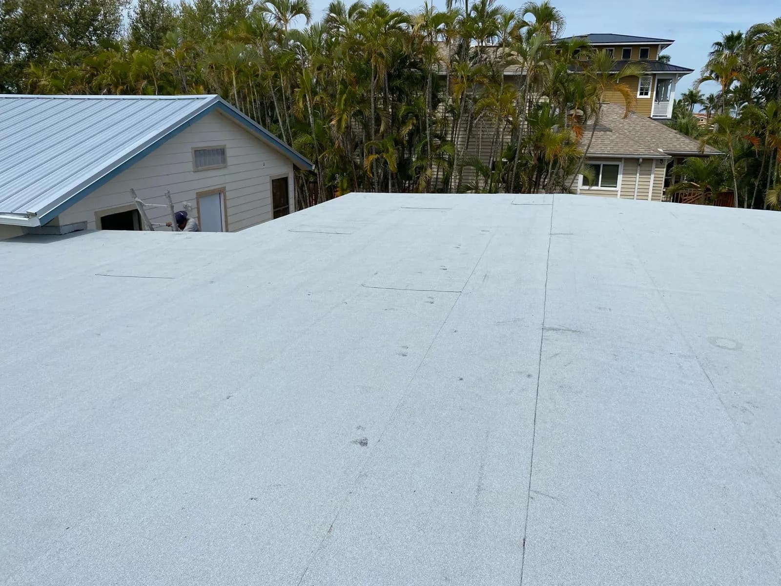 Vreeland roofing service, type flat color Polyglass.